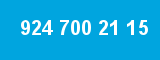 924 700 21 15 924 700 21 15
